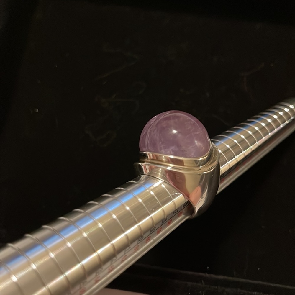 PERUVIAN Chalcedony with sterling silver 950 🧿 - Picture 2 of 5